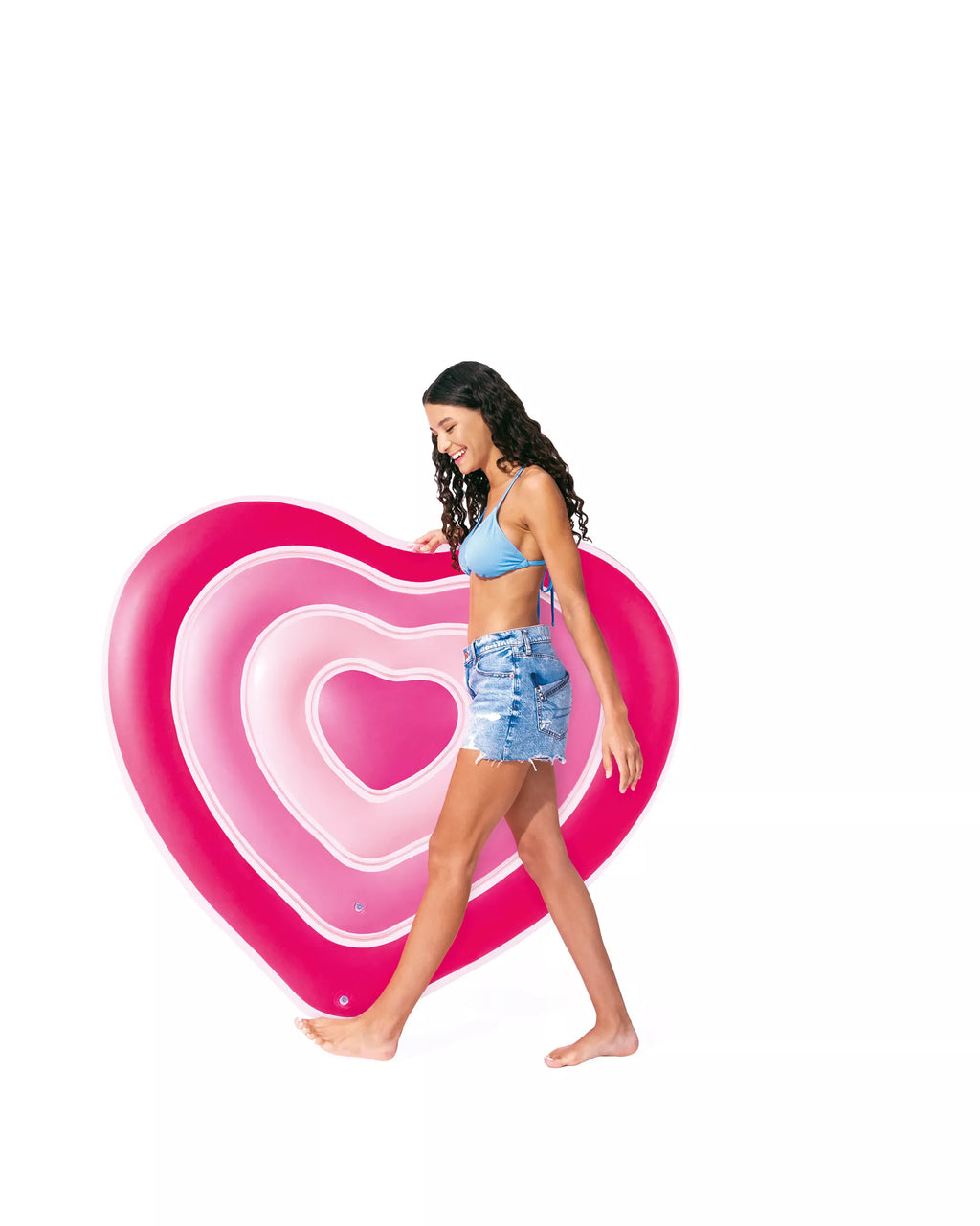 Intex drijfmat hart 155x135x25cm