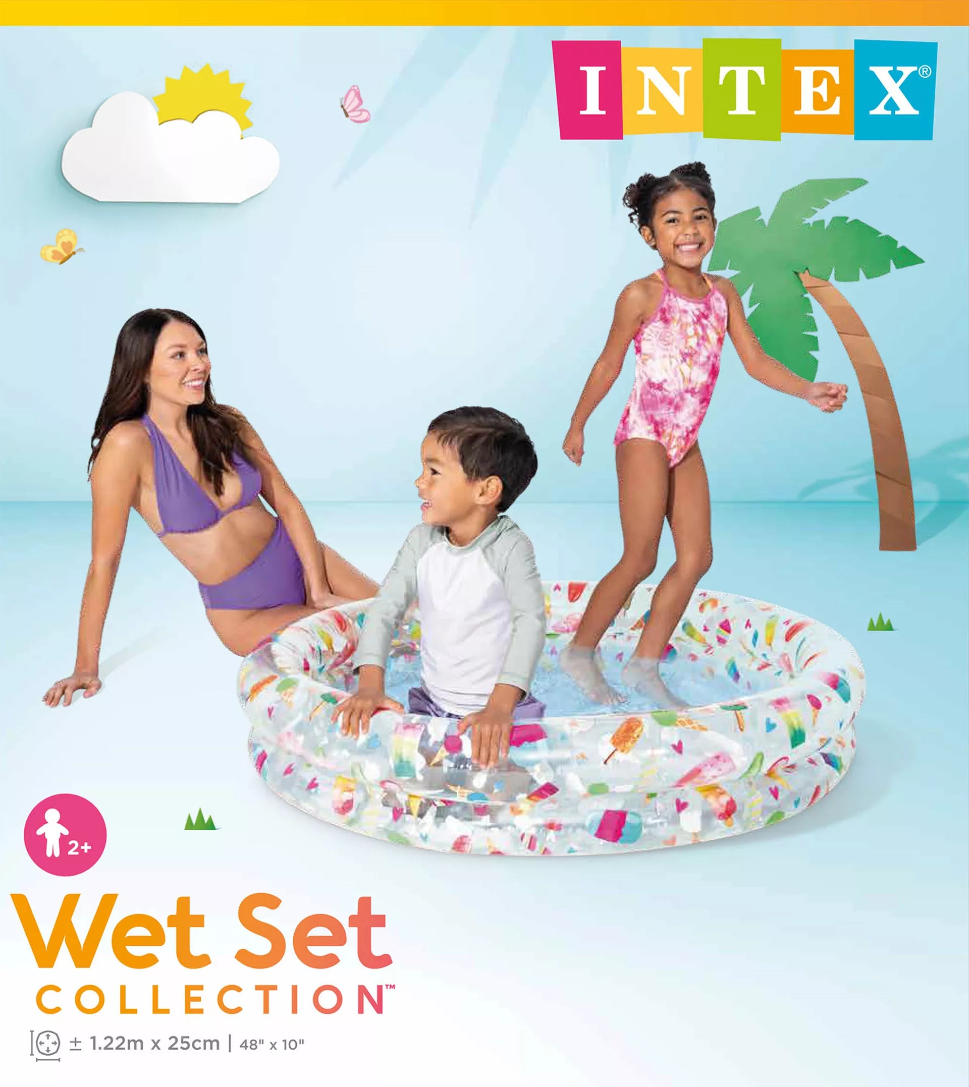 Intex zwembad ijsjes print 122x25