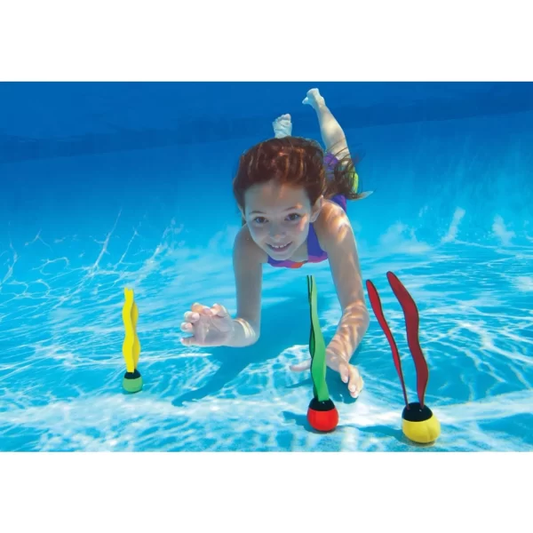 Intex onderwater funballen in gebruik