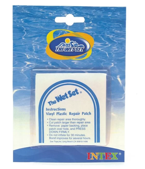 Intex reparatievellen verpakking met 6 vinyl patches van 7x7 cm